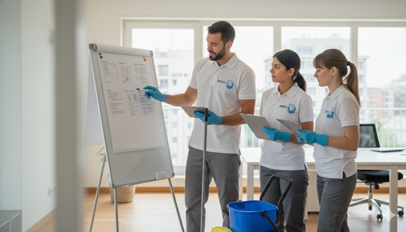 Equipo de limpieza profesional